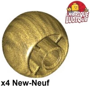 Lego 4x roue jante Wheel 18x14 rond arrondi round Smooth or/pearl gold 55889 - Picture 1 of 1