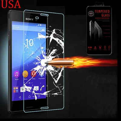Protector de pantalla de vidrio templado ultra transparente para Sony Xperia M4 Aqua Foto 1 de 4