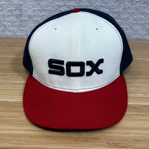 Vintage Chicago White Sox Hat New Era 59Fifty Fitted Sz 8 Made USA Retro Logo - Picture 1 of 5