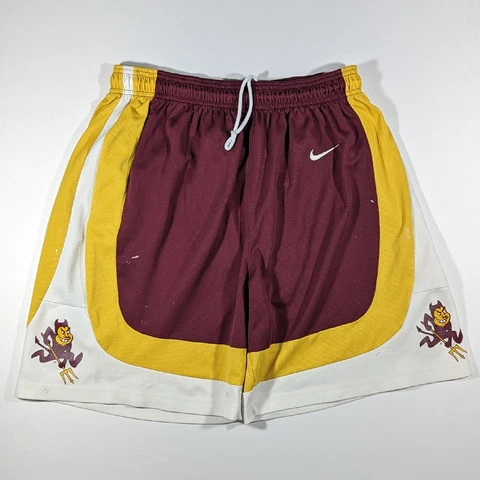 Vintage Nike Arizona State Sun Devils Basketball Shorts Men's Size Large Cover