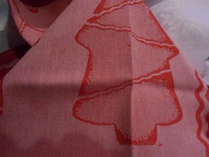WELL EQUIPPED KITCHE -RED/ LT.PINK 21X28'' COTTON OVERSIZED KITCHEN TOWELS - Picture 1 of 2