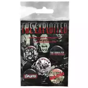 The Exploited - 5 X BADGE SET - Official NEW - Punk, Wattie...SET 1 - Foto 1 di 1