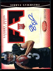 2013 Certified Landry Jones Auto Dual Relic RC Serial #109/250 Freshman Fabrics - Picture 1 of 1