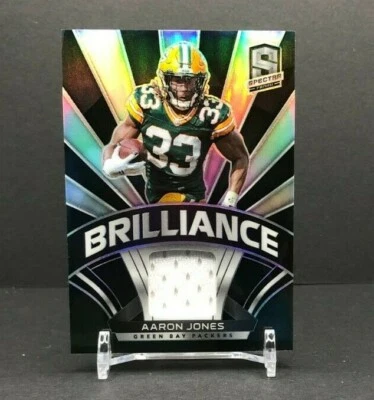 2021 Panini Spectra Football Aaron Jones Brillance PATCH 36/99  #B-AJ 🔥   - Image 1 of 2