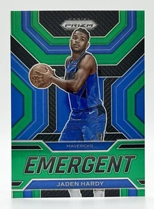 2022-23 Panini Prizm Emergent Green #11 Jaden Hardy RC Dallas Mavericks - Picture 1 of 2