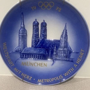 1972 Goebel München MÜNCHEN Deutschland FRAUENKIRCHE ST PETER OLYMPIADE TELLER Box DS8c - Bild 1 von 5