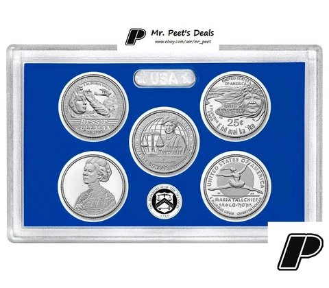 2023 S American Women Quarter Proof 5 Coin Set NO Box NO COA in Lenses -Mr_Peet Cover
