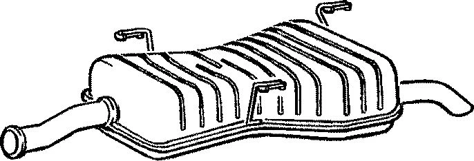 PG507C END SILENCER FOR PEUGEOT 306 1.8 1997-2002 - Image 1 of 1