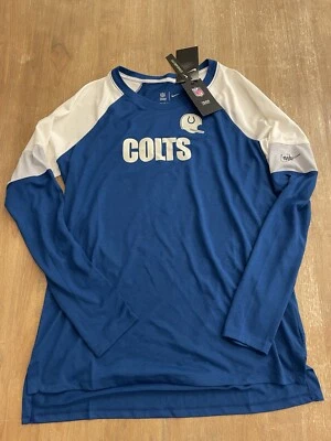 Camisa de manga larga Nike Indianapolis Colts para mujer talla grande azul NFL $55 Foto 1 de 4