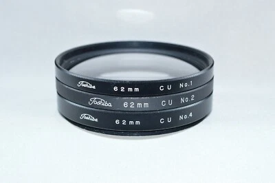 Toshiba 62 mm Close-Up Lens Set (+1,+2,+4) Screw-in Lens Made in Japan.(V-138) - Image 1 of 3
