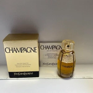 Vintage CHAMPAGNE by YVES SAINT LAURENT 20 ml / 0.7 fl oz Spray perfume EDT AY1 - Picture 1 of 2