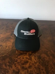 Cheney Brothers CBI Cotton & Mesh SnapBack Trucker Cap Hat BLACK W/GRAY NEW - Picture 1 of 4