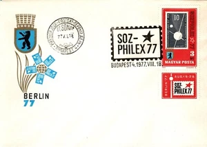 HUNGARY-1977. FDC - Sozphilex '77 Philatelic Exhibition, Berlin  Mi: 3208. - Picture 1 of 1