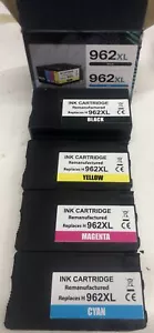4 Pack 962XL Printer Ink For HP OfficeJet Pro 9010 9015 9016 9018 9020 9025 D - Picture 1 of 3
