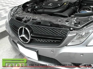 E63AMG Style Front Chrom Black 2 Fin Grille for C207 E350 E550 Coupe 2010-2013 - Picture 1 of 3