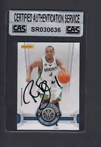 Randy Foye Autographed 2009 Panini Basketball Card 20 Timberwolves CAS Authentic - Picture 1 of 2
