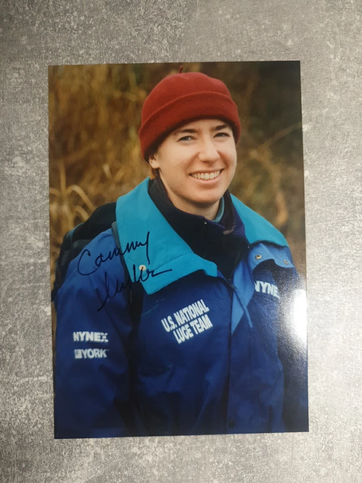 Foto m.Orig.AG Cammy Myler USA Rodeln 2.WC 92 - Einsitzer Rarität! - Bild 1 von 1