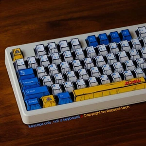 Retro Manga GUNDAM 150 Keycaps Set PBT Cherry Profile For MX Mechanical Keyboard - Picture 1 of 9
