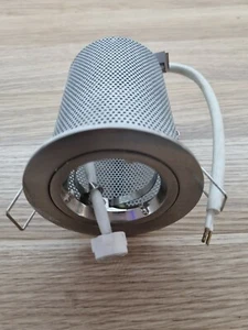 Brushed Chrome Downlight Frame 70mm, compatible with LED or Halogen Globes - Picture 1 of 1