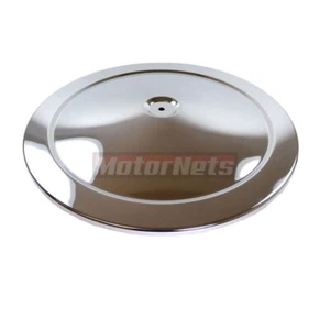14" Stainless Steel Muscle Car Stlye Air Cleaner Top Chevy Ford Hot Street Rod - Picture 1 of 1