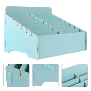 Mobile Phone Storage Box Office Table Cell Organizer Classroom Holder - Photo 1 sur 12