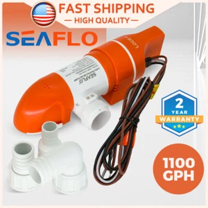 SEAFLO Bilge Pump Automatic Boat Marine Water Pump Low Profile 12V 1100GPH - Picture 1 of 8