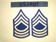 U. S. Armée Poche Bande Patch + Paire États-Unis Maître Sergent Grand Chevrons
