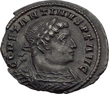 CONSTANTINE I the Great 310AD London Authentic Ancient Roman Coin SOL SUN i64065