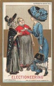 Suffragettenserie - WAHLKAMPF - 1909 - Handstempel Porto - Wahlrecht - Bild 1 von 2