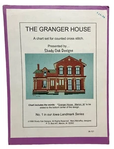 Juego de gráficos The Granger House 1998 de colección punto de cruz contado Iowa Landmark Series - Imagen 1 de 8