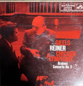 Brahms • Concerto No. 2 • Gilels Reiner • FIRST PRESS • Shaded Dog Vinyl Record - Picture 1 of 4