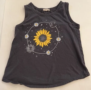 Love Peace Lipgloss tank top crop Large 14 Girls Sun Moon Stars - Picture 1 of 8