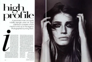 2003 Irving Penn Eugenia Volodina 4 pagine RIVISTA EDITORIALE alto profilo - Foto 1 di 2