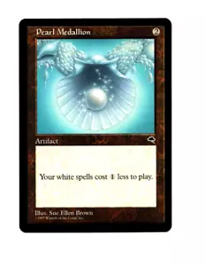 MTG Pearl Medallion NM- Tempest Magic the Gathering ~ Free Shipping ~ - Picture 1 of 2