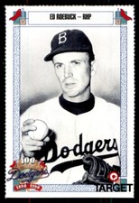 1990 TARGET DODGERS #681 ED ROEBUCK BROOKLYN DODGERS