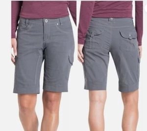 NWT Kuhl Splash 11” Inseam Cargo Shorts Carbon Gray Women’s 12 UPF50 MSRP$70 - Picture 1 of 13