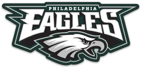 Philadelphia Eagles Logo Type NFL Football Die-cut MAGNET Cover