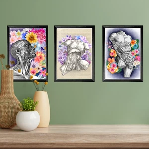 Biology Wall Art A4 Set of 3 Prints, High Quality Poster, Andreas Vesalius - Picture 1 of 22