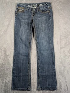 Jeans industriales de algodón para mujer talla 9 tiro bajo bordados vaquera occidental - Imagen 1 de 11