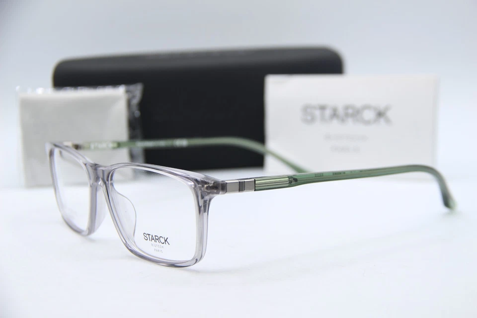 NUEVAS GAFAS STARCK EYES SH 3078 0007 VERDE CLARO MONTURAS AUTÉNTICAS 55-15 Foto 1 de 4