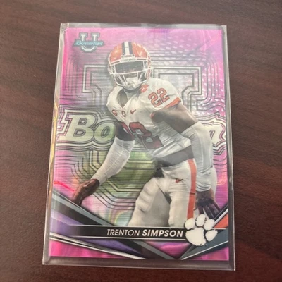 2023 Bowman U Refractor Pink /100 Trenton Simpson 34 - Image 1 of 2