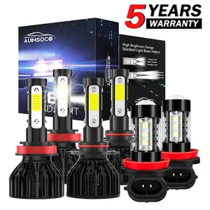 For Subaru XV Crosstrek 2015 Car LED Headlights 6 Bulbs 9005 H11 Kit + Fog Light - Bild 1 von 14