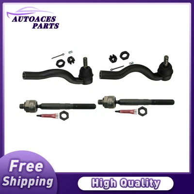 4X Outer Inner Tie Rod End For Jeep Grand Cherokee 2011 2012 2013 2014 2015 - Image 1 of 2