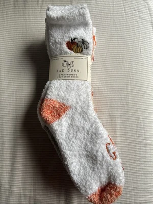 4 pares de calcetines RAE DUNN otoño otoño dar gracias acogedores zapatos para mujer talla 5-10 Foto 1 de 4
