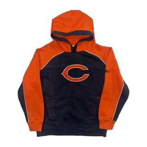 Reebok NFL Team Apparel Chicago Bears Hoodie Youth Boys Sz M 10/12 Blue Pocket - Picture 1 of 9
