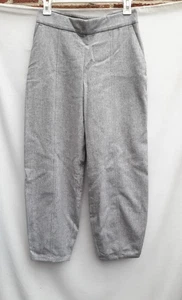NUEVO Pantalón para mujer Eileen Fisher talla PP 100 % lana suave linterna tobillo franela gris - Imagen 1 de 10