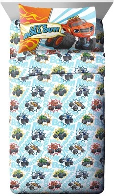 Blaze & The Monster Machines Off to The Races Toddler Sheet Set - 3 Pieces - Image 1 of 4
