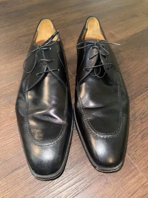 Zapatos con cordones A. TESTONI talla 10,5 cuero negro Oxford puntera Foto 1 de 4