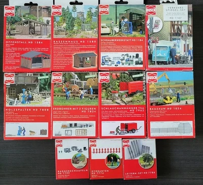 Busch verschiedene Kleinbausätze/Zubehör, für die Modellbahn Spur H0 Lesen! (2) - Bild 1 von 4