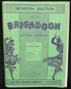 1947 Brigadoon for Orchestra Sheet Music Score Book by Frederick Loewe - Picture 1 of 6